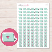 I-11948 planner sticker sheet with enlarged sticker detail