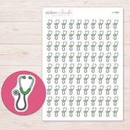 I-11952 planner sticker sheet with enlarged sticker detail