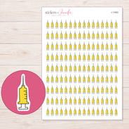 I-11953 planner sticker sheet with enlarged sticker detail