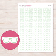 I-11962 planner sticker sheet with enlarged sticker detail