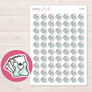 I-11974 planner sticker sheet with enlarged sticker detail