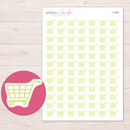 I-11981 planner sticker sheet with enlarged sticker detail