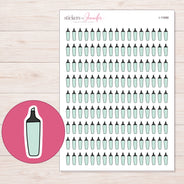 I-11988 planner sticker sheet with enlarged sticker detail