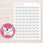 I-11991 planner sticker sheet with enlarged sticker detail