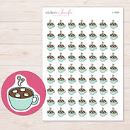 I-11993 planner sticker sheet with enlarged sticker detail