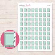 I-11995 planner sticker sheet with enlarged sticker detail