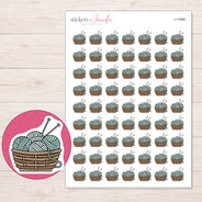 I-11998 planner sticker sheet with enlarged sticker detail