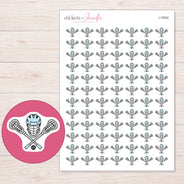 I-12002 planner sticker sheet with enlarged sticker detail