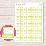 I-12003 planner sticker sheet with enlarged sticker detail