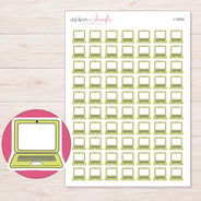 I-12004 planner sticker sheet with enlarged sticker detail