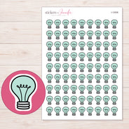 I-12006 planner sticker sheet with enlarged sticker detail