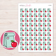 I-12008 planner sticker sheet with enlarged sticker detail