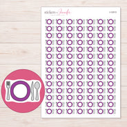 I-12013 planner sticker sheet with enlarged sticker detail