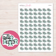 I-12014 planner sticker sheet with enlarged sticker detail