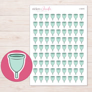 I-12015 planner sticker sheet with enlarged sticker detail