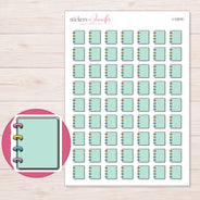 I-12016 planner sticker sheet with enlarged sticker detail