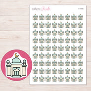 I-12020 planner sticker sheet with enlarged sticker detail
