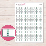 I-12024 planner sticker sheet with enlarged sticker detail
