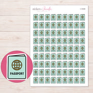 I-12028 planner sticker sheet with enlarged sticker detail