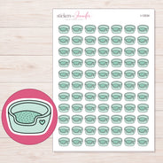 I-12034 planner sticker sheet with enlarged sticker detail