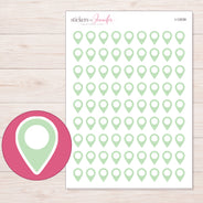 I-12039 planner sticker sheet with enlarged sticker detail