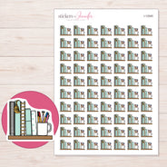 I-12045 planner sticker sheet with enlarged sticker detail