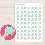 I-12048 planner sticker sheet with enlarged sticker detail