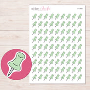 I-12053 planner sticker sheet with enlarged sticker detail