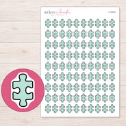 I-12054 planner sticker sheet with enlarged sticker detail