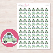 I-12061 planner sticker sheet with enlarged sticker detail