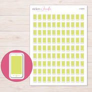 I-12073 planner sticker sheet with enlarged sticker detail