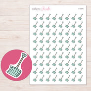 I-12075 planner sticker sheet with enlarged sticker detail