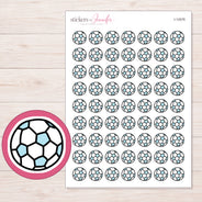 I-12076 planner sticker sheet with enlarged sticker detail
