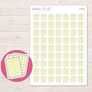 I-12079 planner sticker sheet with enlarged sticker detail