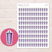 I-12087 planner sticker sheet with enlarged sticker detail