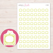 I-12088 planner sticker sheet with enlarged sticker detail
