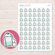 I-12091 planner sticker sheet with enlarged sticker detail