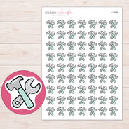 I-12098 planner sticker sheet with enlarged sticker detail