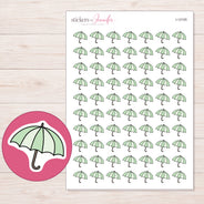 I-12105 planner sticker sheet with enlarged sticker detail