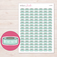 I-12110 planner sticker sheet with enlarged sticker detail