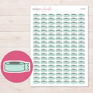I-12114 planner sticker sheet with enlarged sticker detail