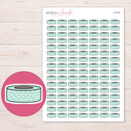 I-12115 planner sticker sheet with enlarged sticker detail