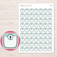 I-12118 planner sticker sheet with enlarged sticker detail