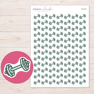 I-12119 planner sticker sheet with enlarged sticker detail