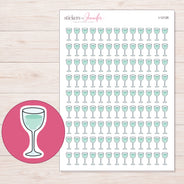 I-12126 planner sticker sheet with enlarged sticker detail