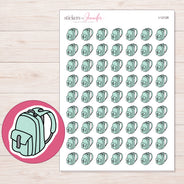 I-12128 planner sticker sheet with enlarged sticker detail