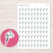 I-12131 planner sticker sheet with enlarged sticker detail