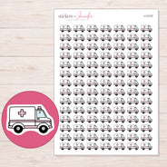I-12137 planner sticker sheet with enlarged sticker detail