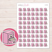 I-12138 planner sticker sheet with enlarged sticker detail