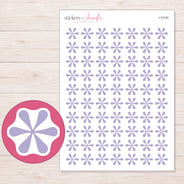 I-12140 planner sticker sheet with enlarged sticker detail